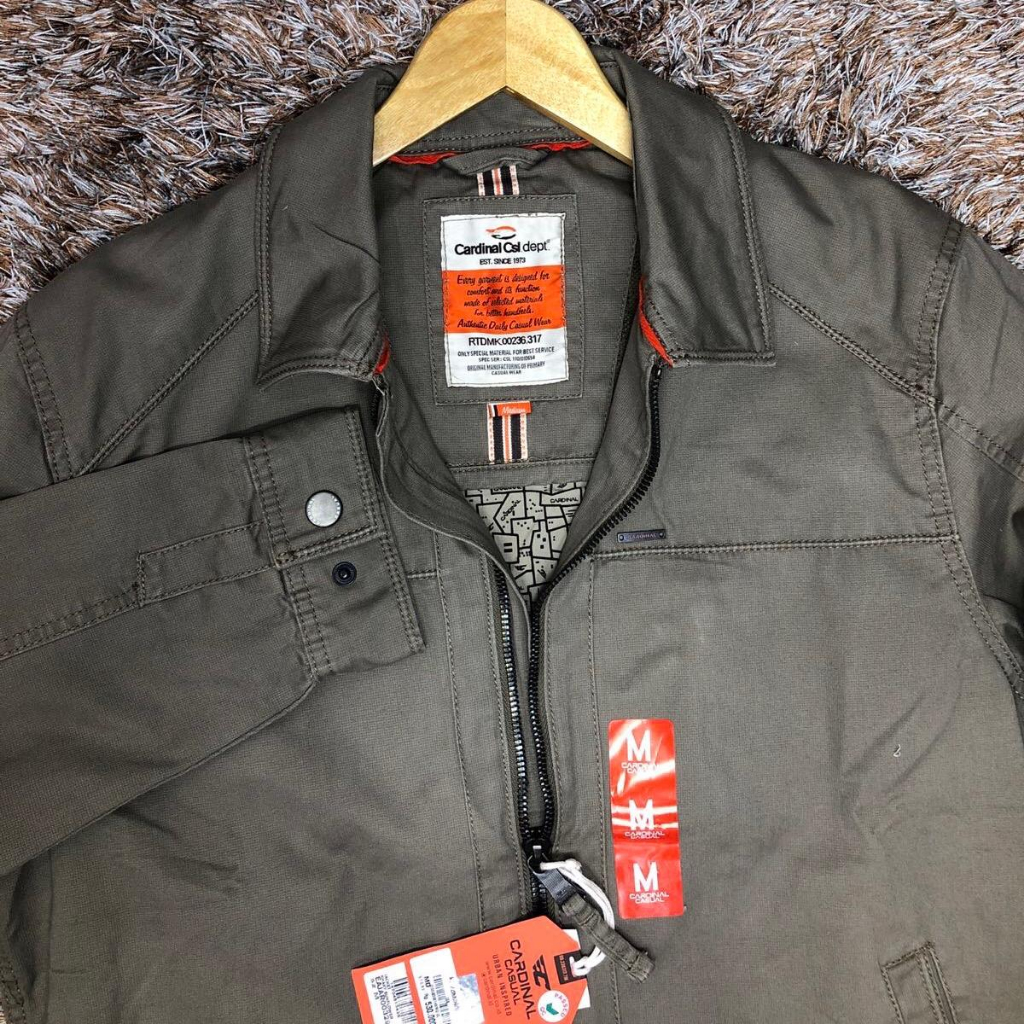 Cardinal jacket katun original/ jaket katun cardinal casual / jaket bahan katun tebal