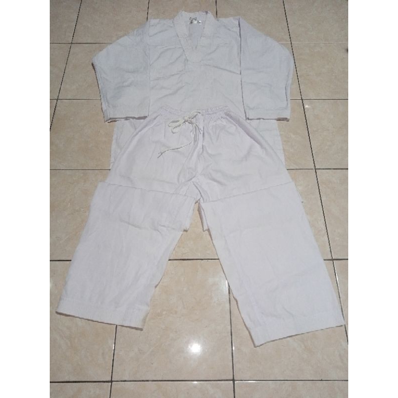baju karate taruna second ukuran m