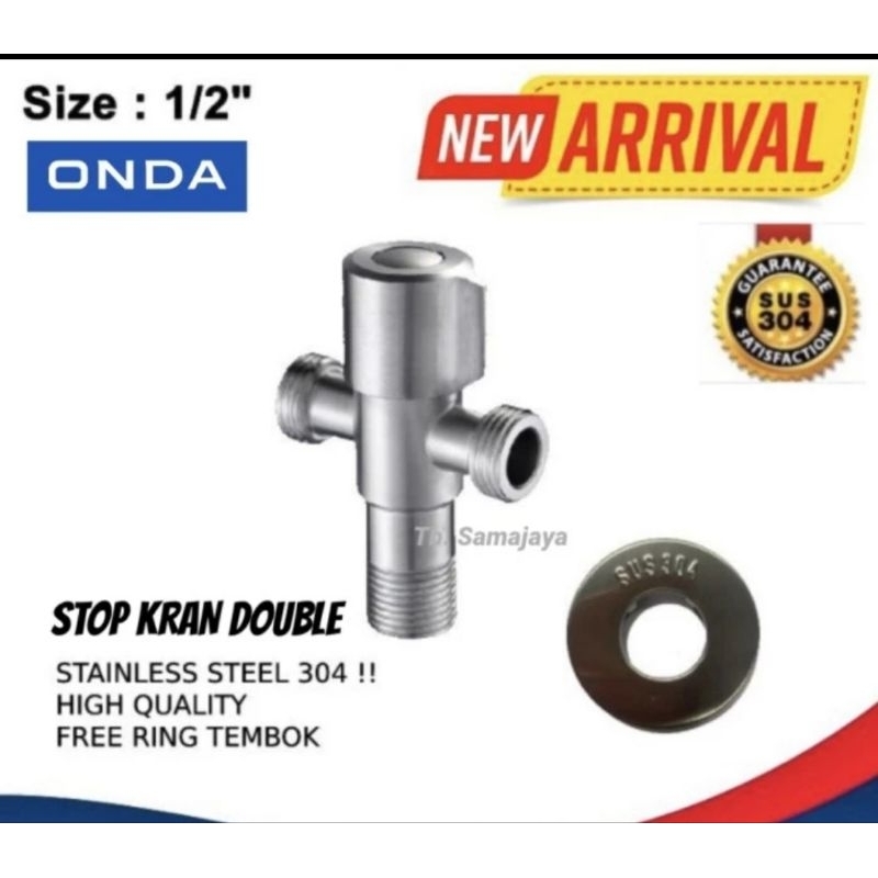 STOP KRAN CABANG STAINLESS JF FLOW ONDA