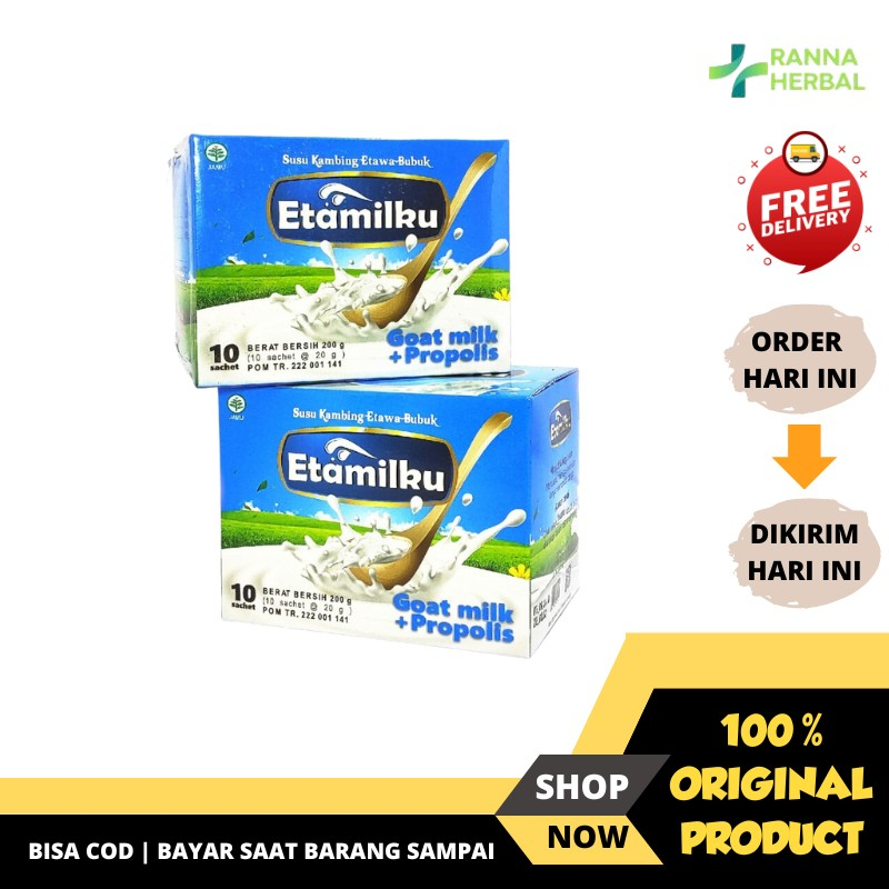 

Susu Kambing Etawa Bubuk ETAMILKU Goat Milk Plus Propolis ORIGINAL