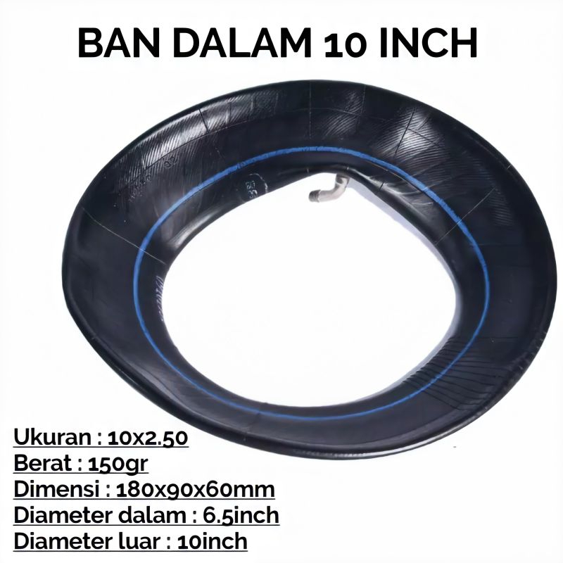 ban dalam skuter listrik/otoped 10x2.50