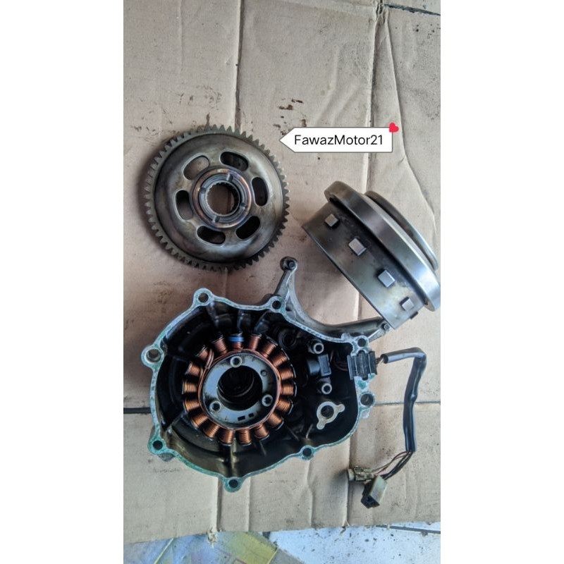 Set Blok Magnet Spul one way Motor Yamaha Vixion Old 3C1 Copotan Original