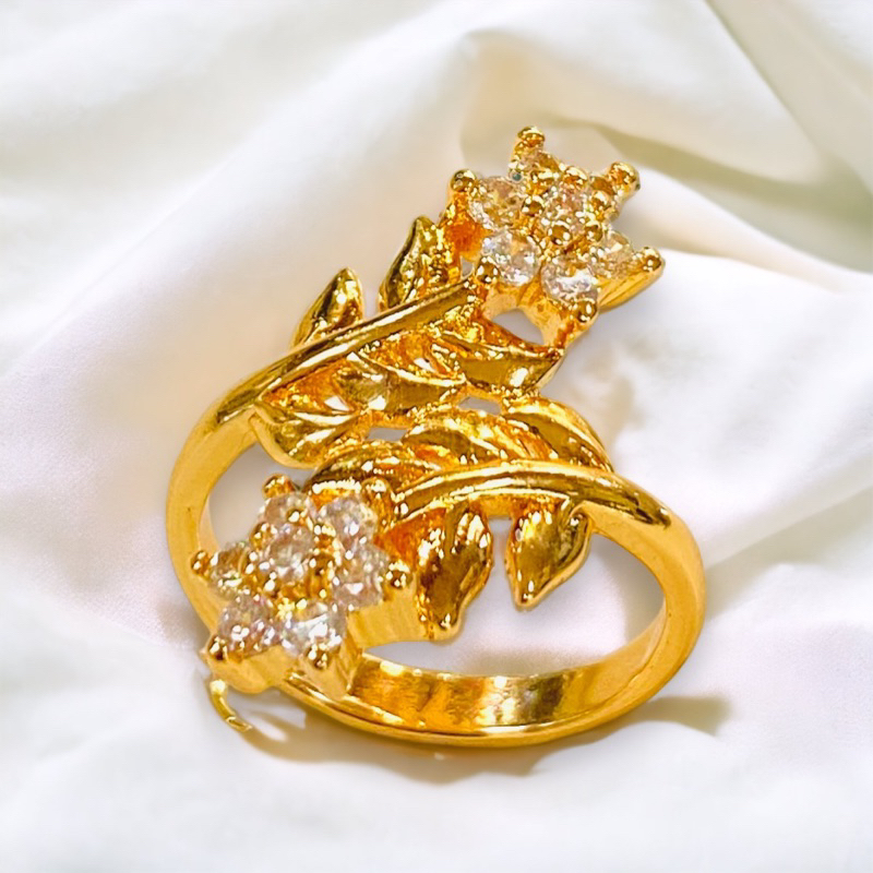 cincin permata //cincin model love //perhiasan //cincin lapis emas //cincin