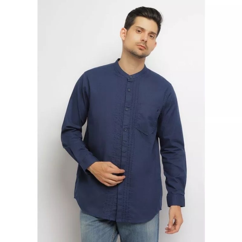 Baju Koko Pria Original Lois KLL332NV Navy