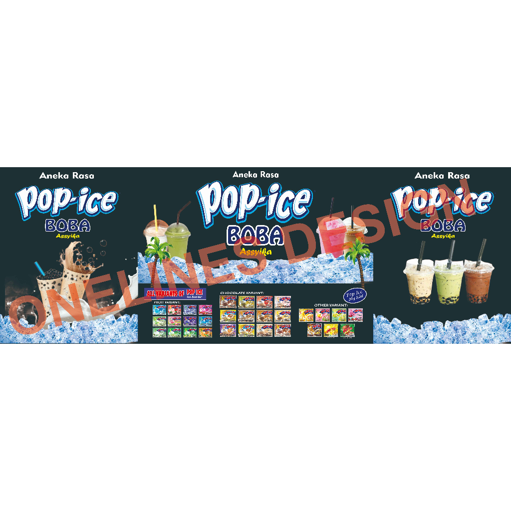 DESIGN BANNER JUALAN POP ICE BOBA