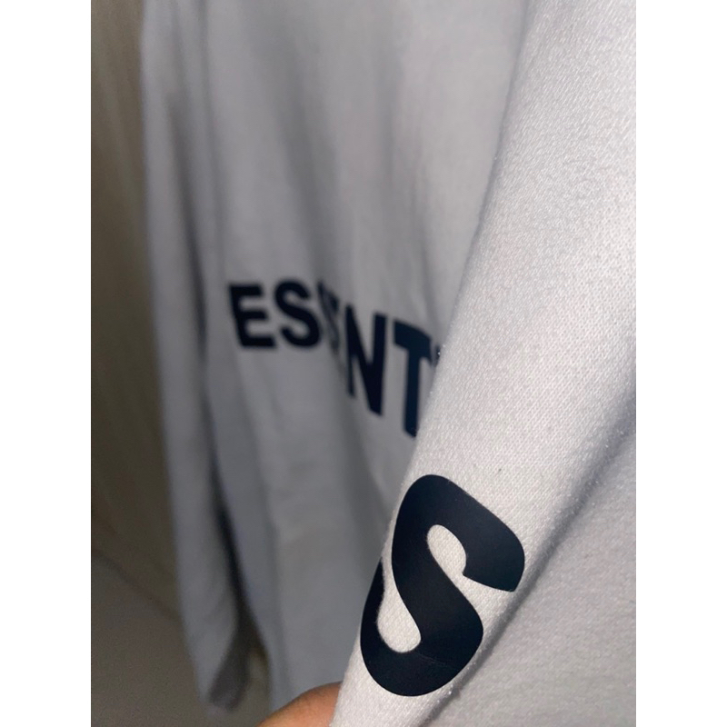 Essentials White Crewneck