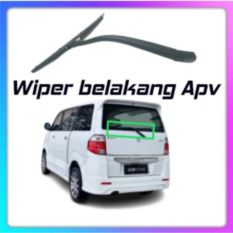 WIPER BLADE + ARM / TANGKAI KACA BELAKANG SUZUKI APV