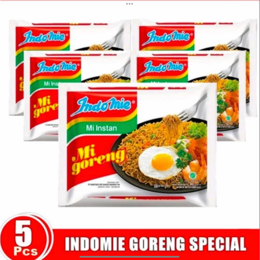 

INDOMIE Goreng isi 5 mie instan