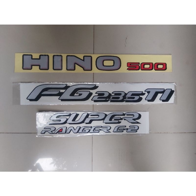 Sticker HINO 500 FG235TI / Stiker FG 235 ti / Stiker super ranger e-2