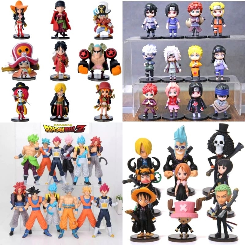 Action figure One piece mini, Naruto mini, Dragon Ball Z Besar 20cm Karakter Songoku Son Goku Super 