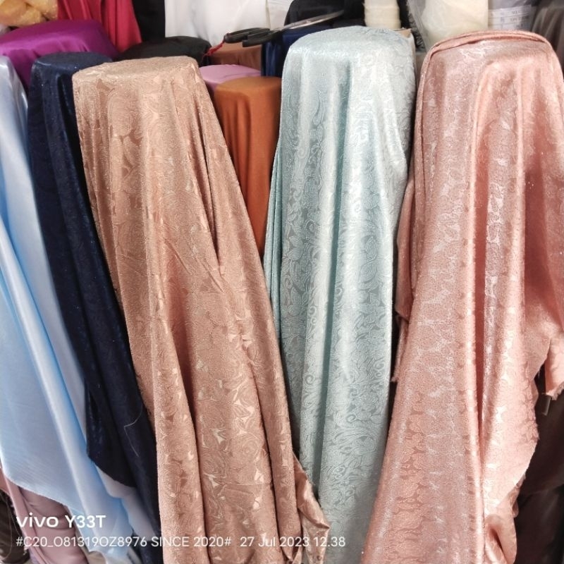 HARGA/0,5 M - KAIN JAGUARD EMBOSS TIMBUL - KAIN JAGUAR PREMIUM - BAHAN JAGUAR VISCOSE PREMIIUM