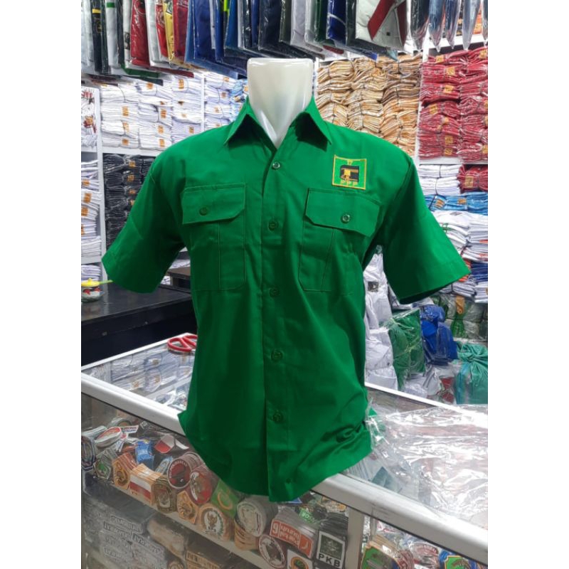 kemeja partai PPP terbaru, kemeja seragam partai ppp, partai ppp, atribut partai PPP,  kemeja partai