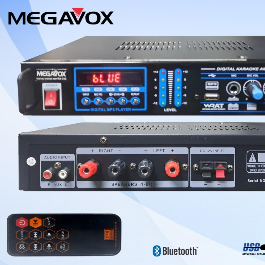 Ampli Karaoke MEGAVOX KA 366 Original Megavox