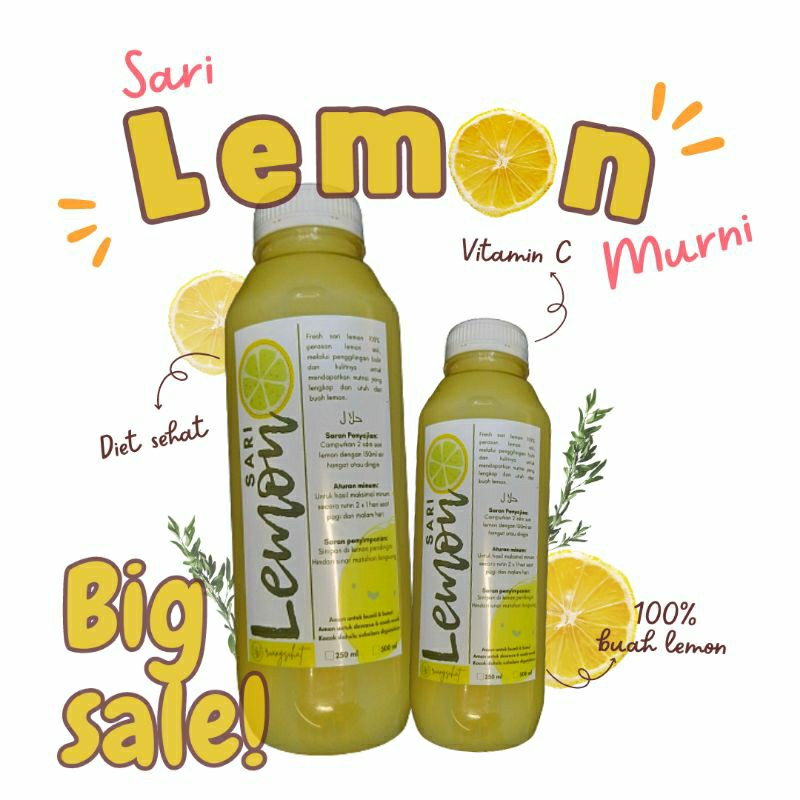 

(BISA COD) Fresh Sari lemon detox diet detoks murni 500ml haisehat gemeli lemona sheila byqeela