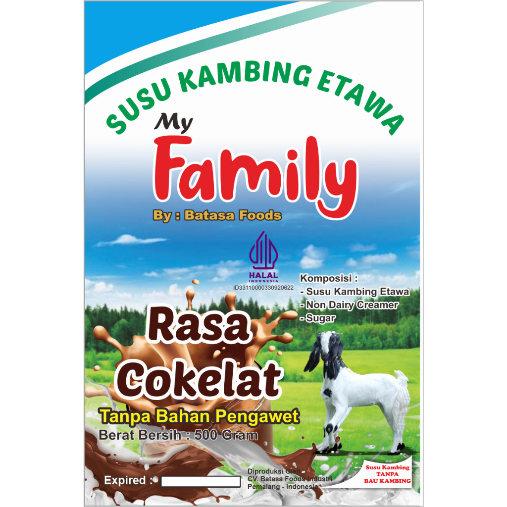 

Family Susu Kambing Etawa Rasa Cokelat 500g Alufoil