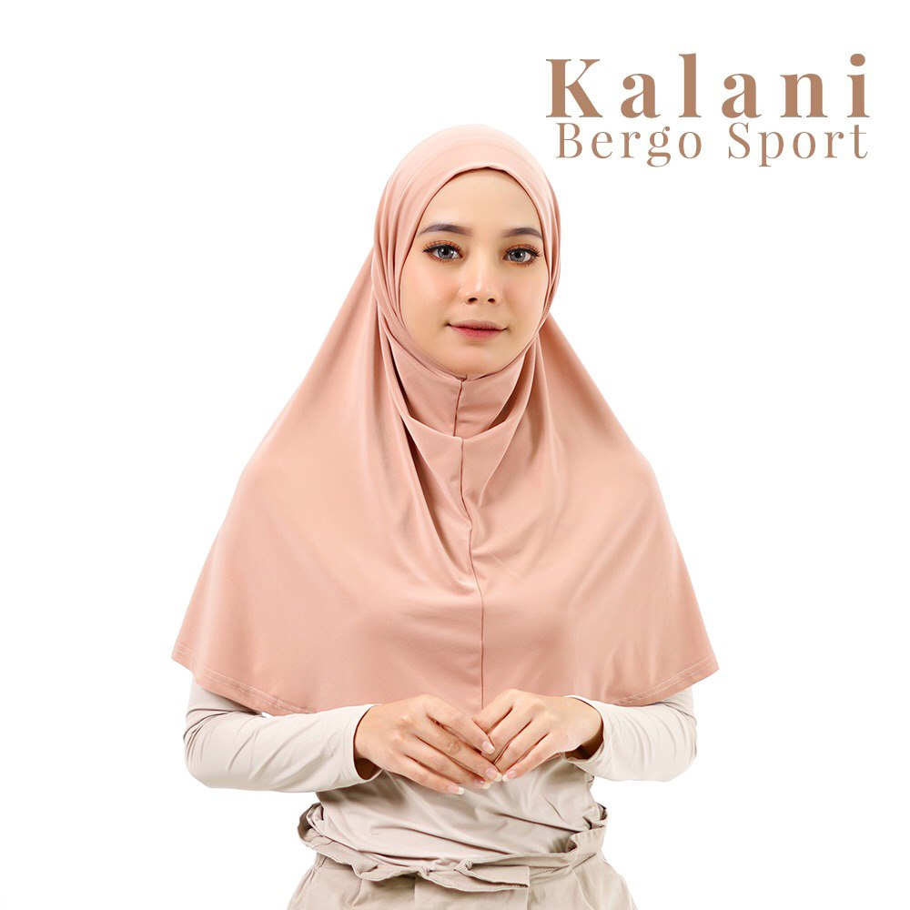 Hijab Kalani bergo/bergo sport/Hijab sport/Jersey premium/Bergo polos