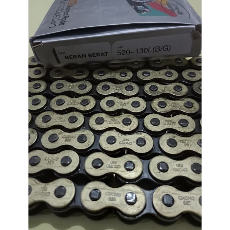 Rantai Roda 520 130 Gold