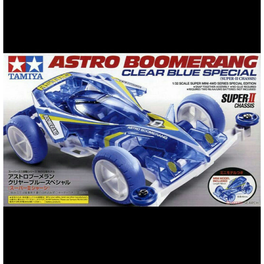 Tamiya mini 4wd Astro boomerang clear blue special