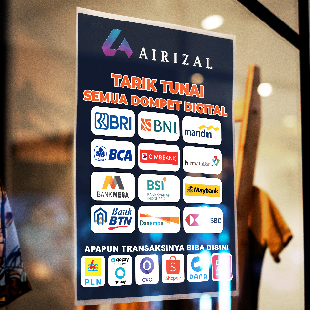 

POSTER / STIKER TARIK SEMUA DOMPET DIGITAL
