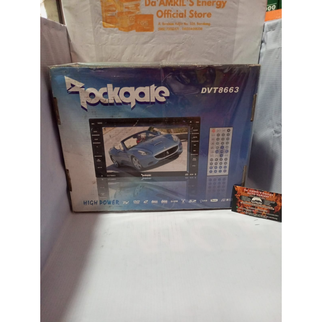 ROCKGATE DOUBLE DIN (DVT8663)