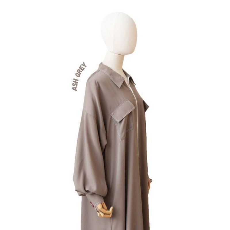 Gamis NSB Series Ash Grey By Sidra