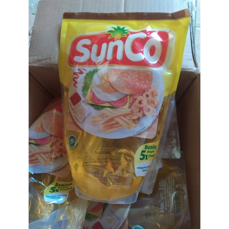 

MINYAK GORENG SUNCO 2 LITER ASLI KEMASAN PABRIK