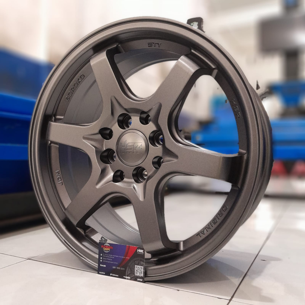 pelek Racing HSR Ring 16 Model TE37 Cocok Buat Yaris Vios Jazz Gratis Ongkir