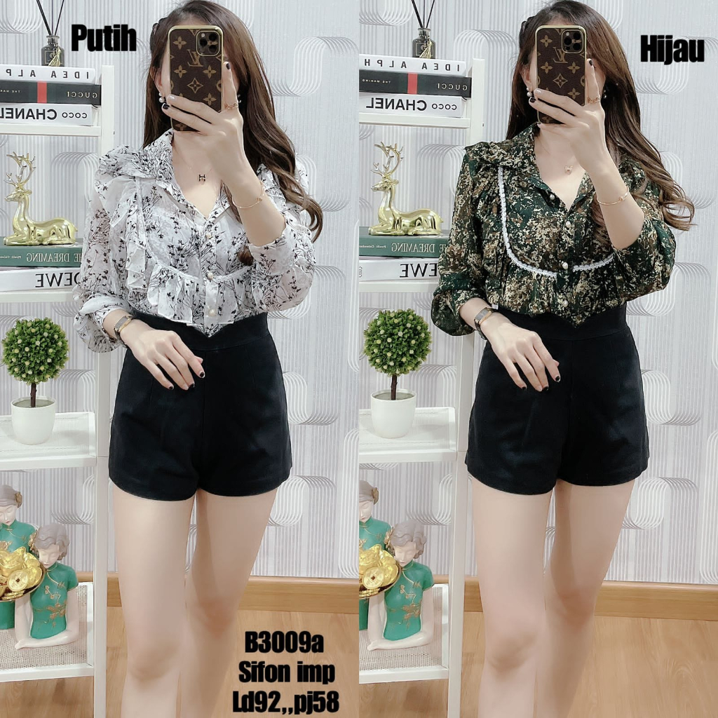 Atasan SIfon Motif Bunga