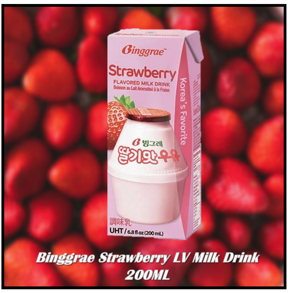 

Binggrae strawberry milk FLV 200ML