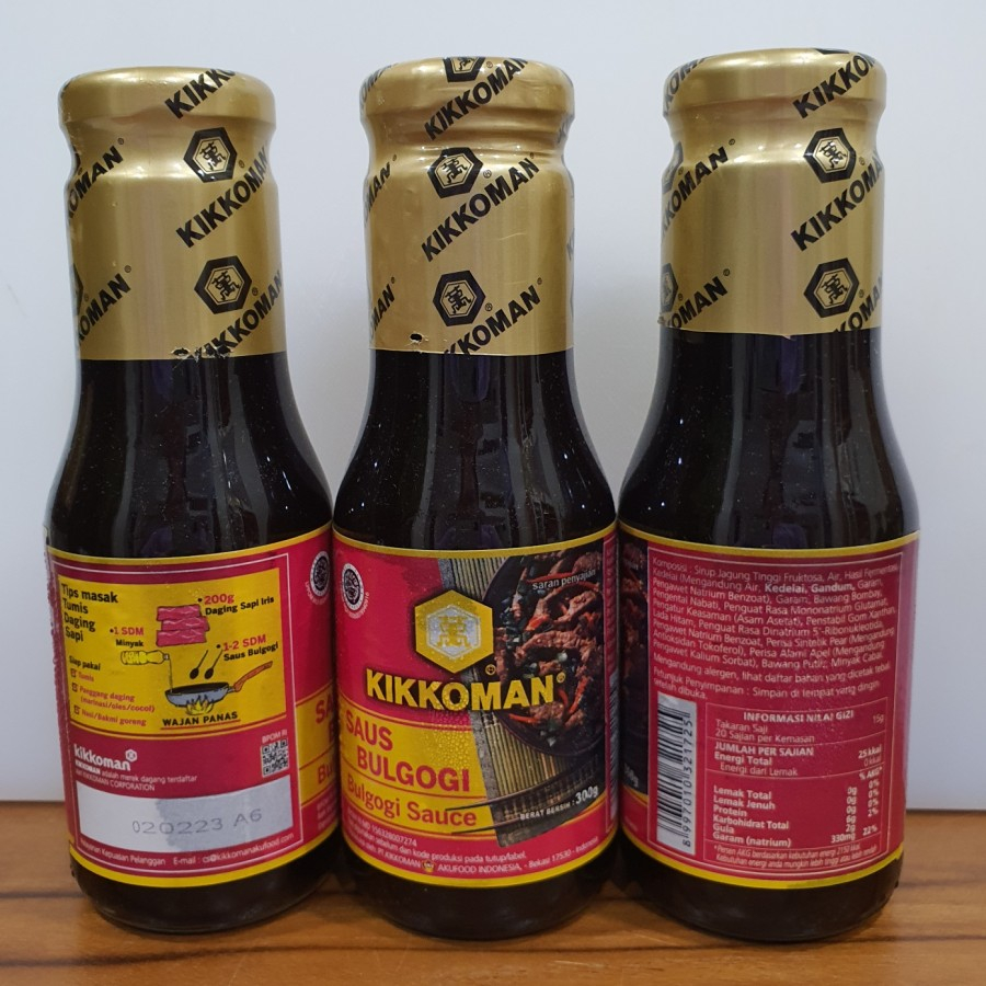

Kikkoman Saus Bulgogi 300gr halal Free Bubble Wrap dan Dus Tebal