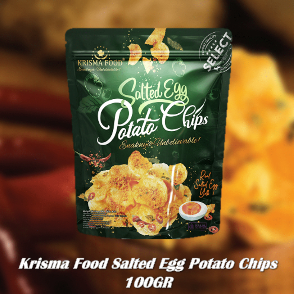 

Krisma food salted egg potato chips 100GR