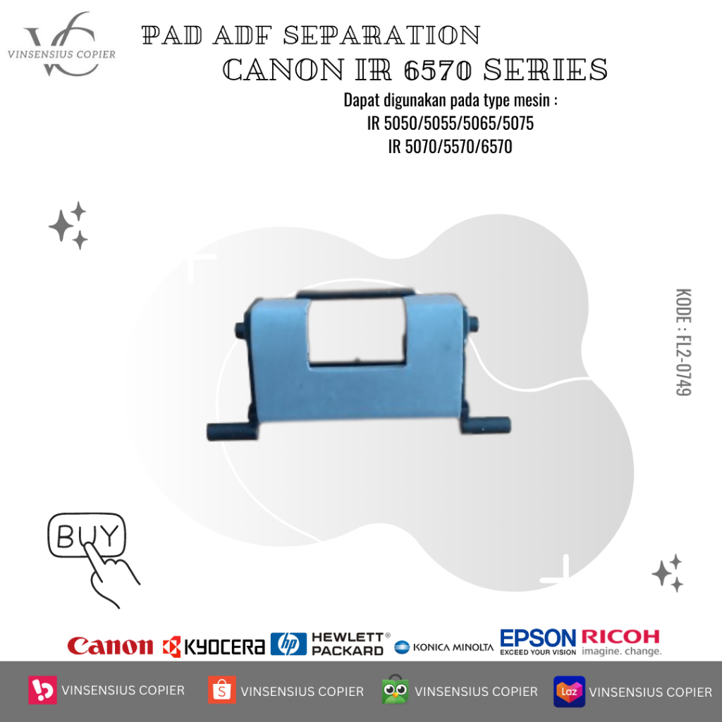 PAD SEPARATION ADF CANON IR 5570/6570 SERIES