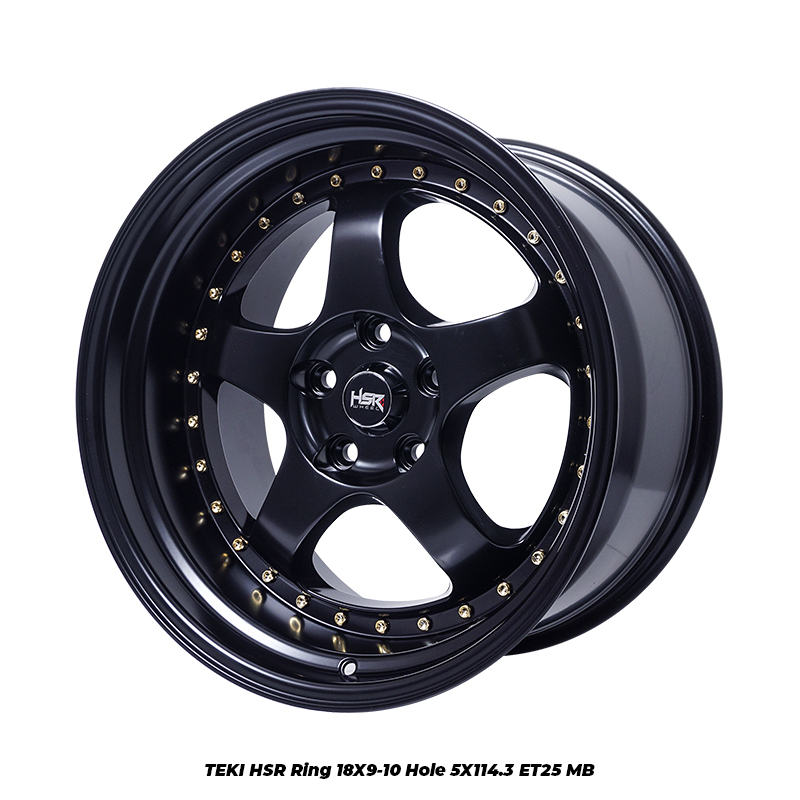 jual velg mobil racing celong r18 model donat pcd 5x114,4 merk hsr