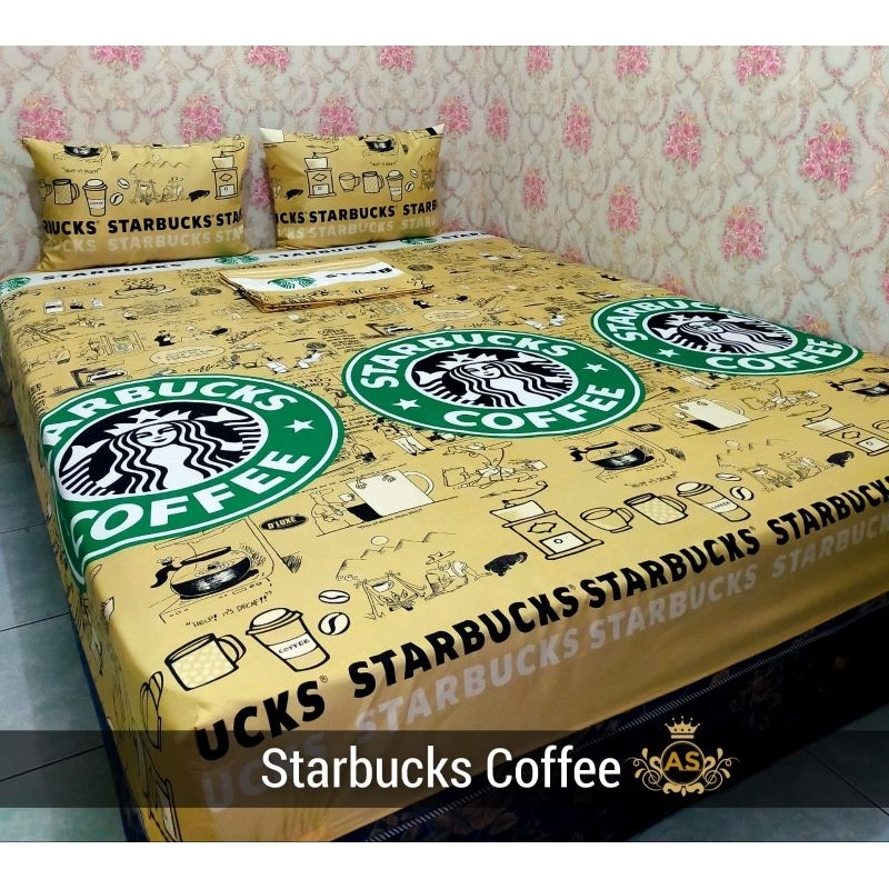 Sprei homemade motif starbucks coffee