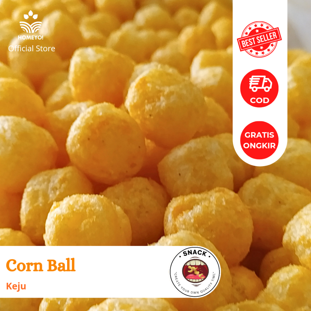 

250 GR - CORN BALL COKLAT KEJU / ANEKA CAMILAN MAKANAN RINGAN / SNACK KILOAN BAL PARCEL RAMADHAN LEBARAN BEST SELLER MURAH