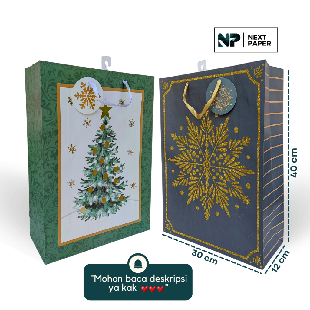 

Paper Bag Hampers Parcel Natal | Tas Kertas Ulangtahun Souvenir Bingkisan Kado