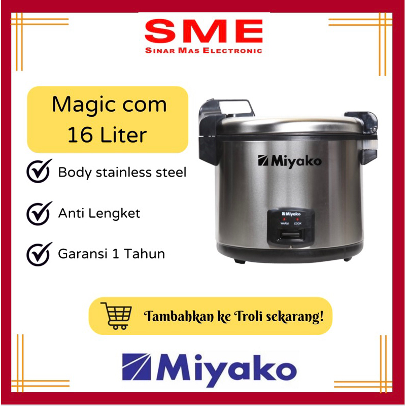 Magic com MIYAKO 16 Liter Kapasitas Besar