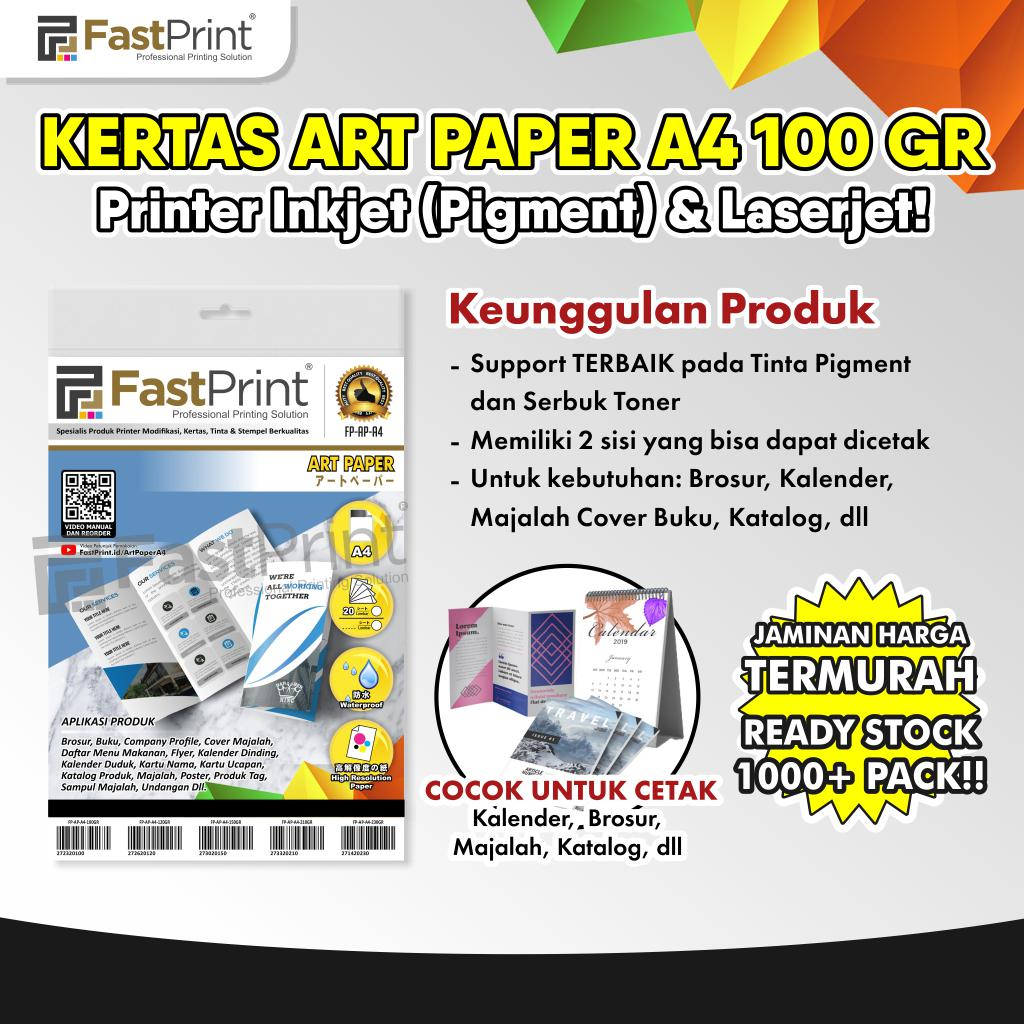 

Fast Print Kertas Art Paper Kertas Brosur Glossy A4 100Gram