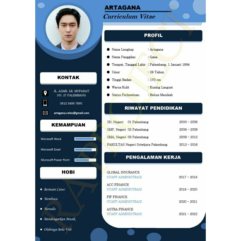 

CV Kerja, Curriculum Vitae, Daftar Riwayat Hidup, CV Keren, CV Trendy, CV Unik
