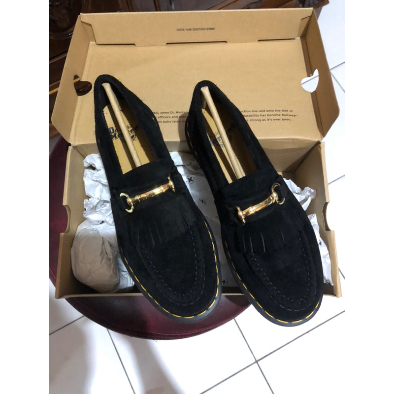 adrian snaffle suede black