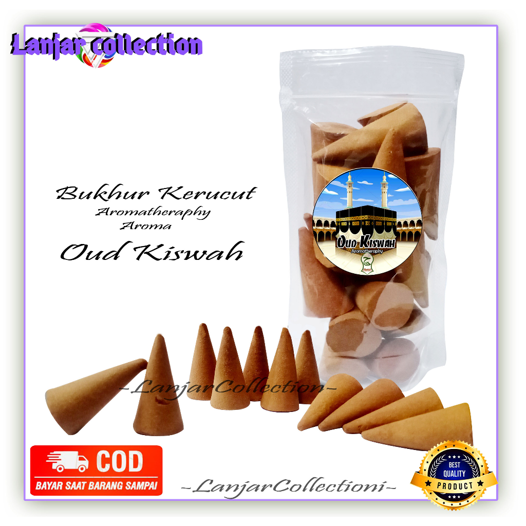 Buhur dupa pengharum ruangan bukhur kerucut Aroma Oud Kiswah / Bukhur Oud Kiswah / Buhur Oud Kiswah