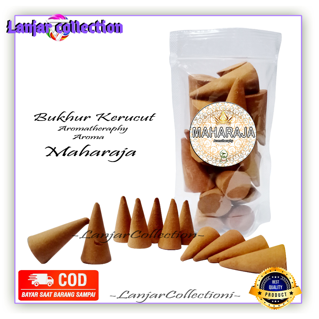 Buhur dupa pengharum ruangan bukhur kerucut Aroma Maharaja / Bukhur Maharaja / Buhur Maharaja