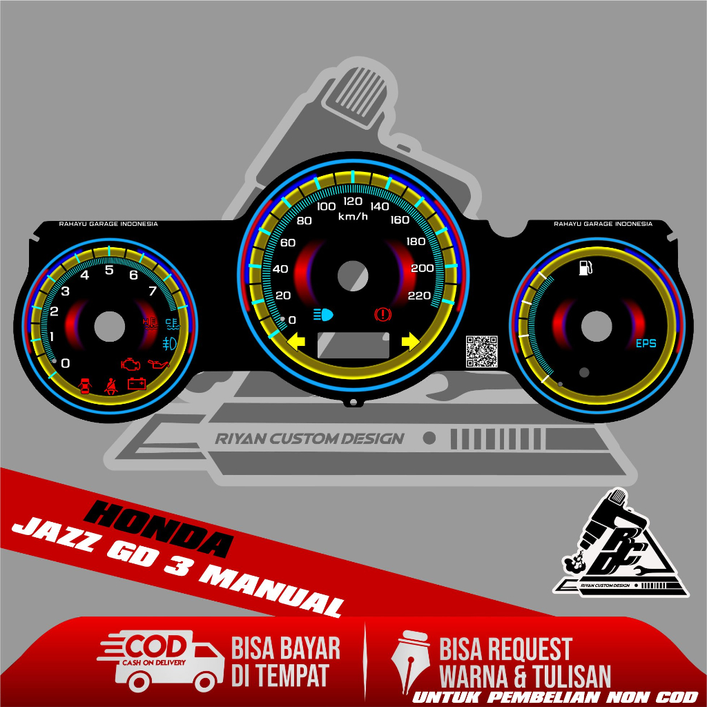 papan speedometer honda jaz gd3 panel spido meter custom honda jaz gd3