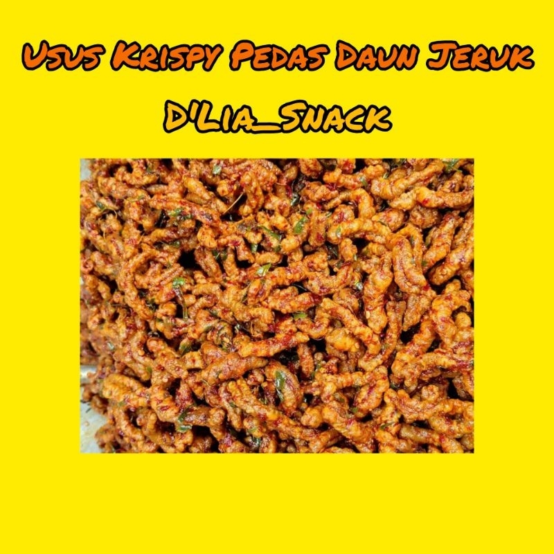 

Kripik Usus Krispy 1kg Pedas, Original Daun Jeruk Renyah Gurih D'Lia Snack