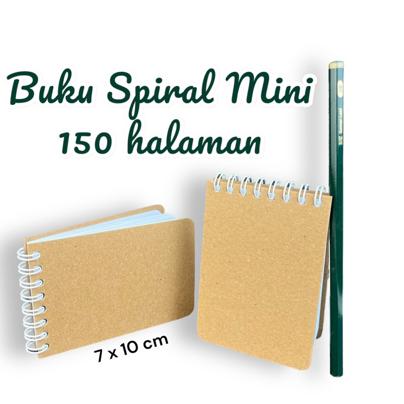 

Buku spiral kecil A7 150 halaman polos custom