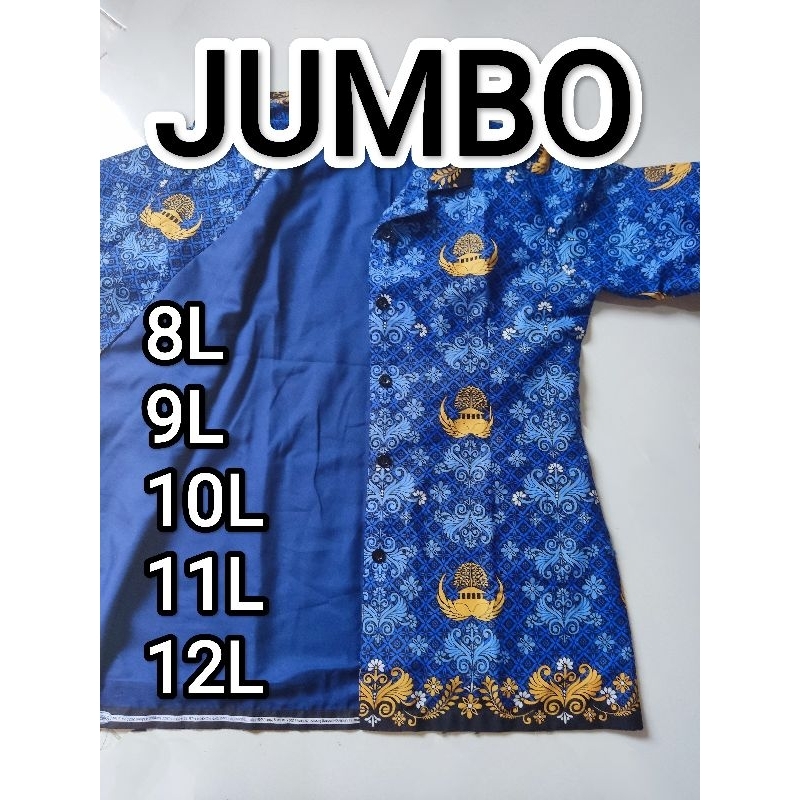 Unik Pre Order Khusus Ukuran Jumbo (8L Atau Lebih) Baju Korpri Pria Wanita