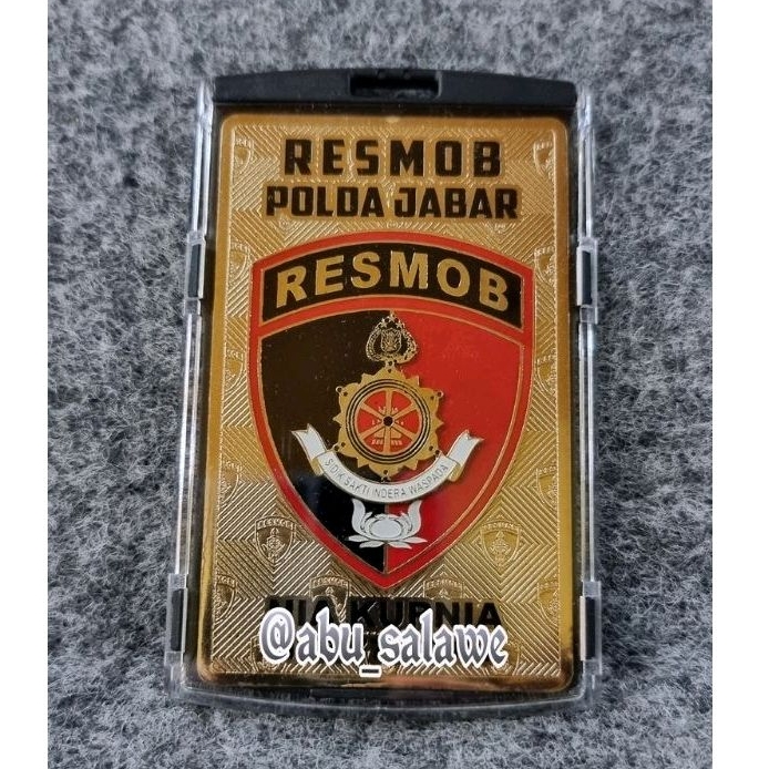 

plat id RESMOB full set case dan tali
