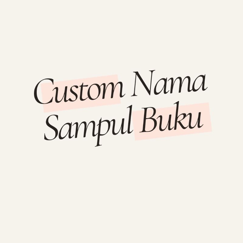 

Custom Nama Sampul Buku