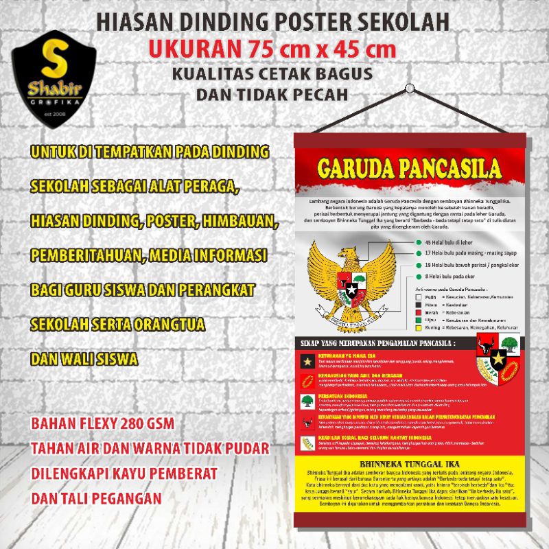 

ALAT PERAGA SEKOLAH, POSTER HIMBAUAN PERANGKAT SEKOLAH