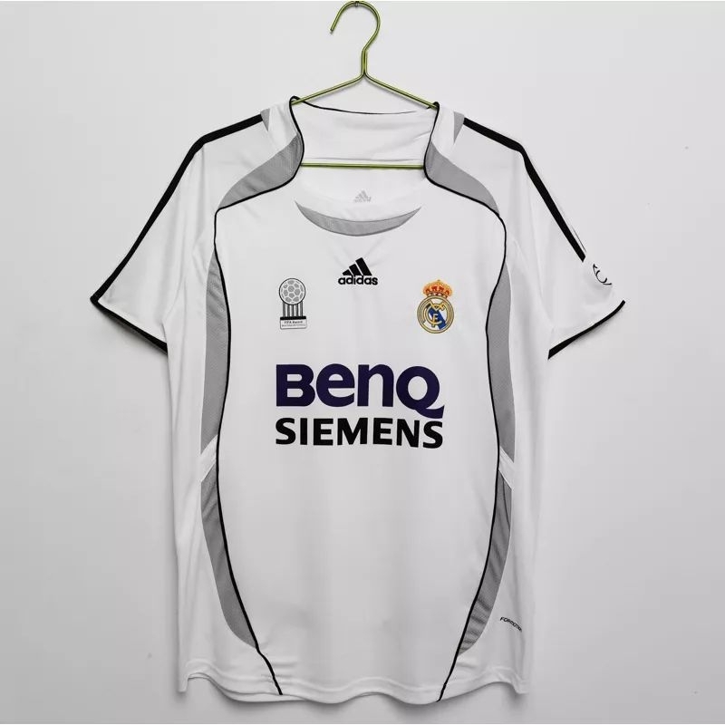( RETRO MADRID ) JERSEY BOLA RETRO MADRID HOME 2006 2007 BENQ SIEMENS GRADE ORI